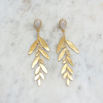 Boucles d'oreilles Gold Flowers