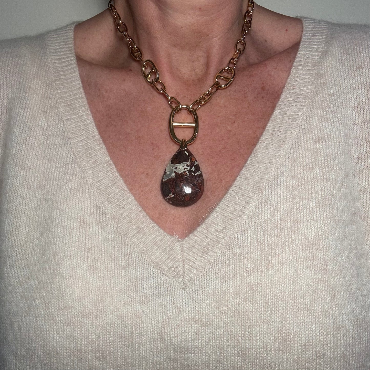 Collier Stone in Chain