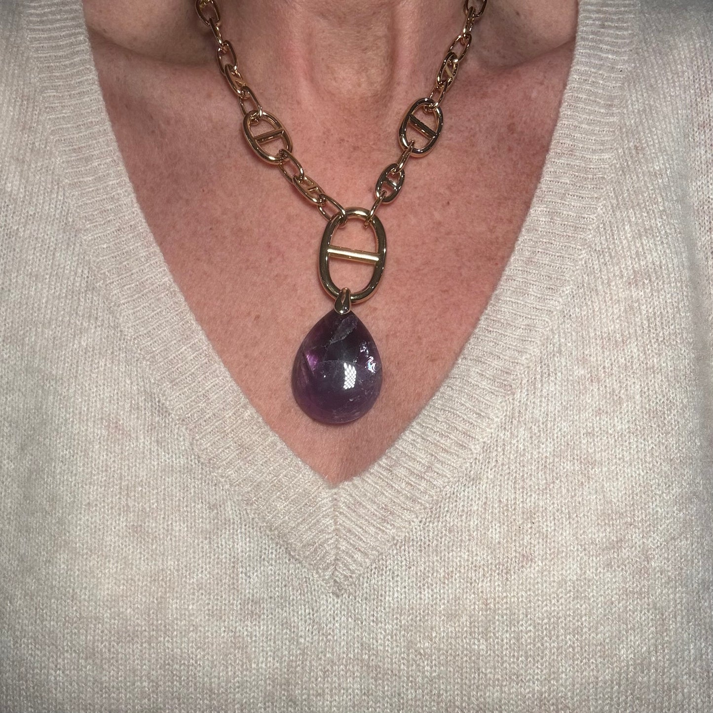 Collier Stone in Chain